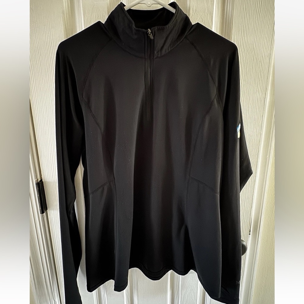 Marmot Meghan Quarter Zip Pullover Black Womens Size XL